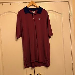 Red polo blue striped xxl